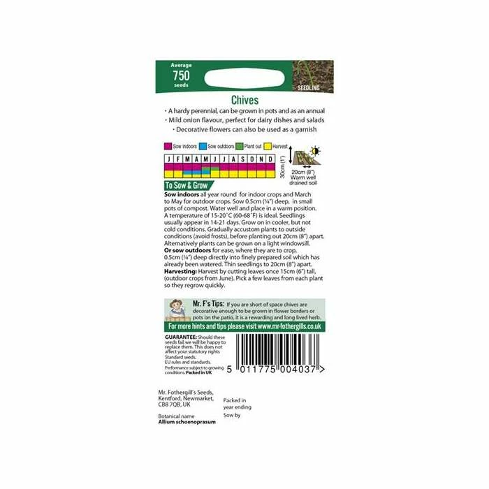 Chives Seeds | Allium Schoenoprasum | By Mr Fothergills - Image 3