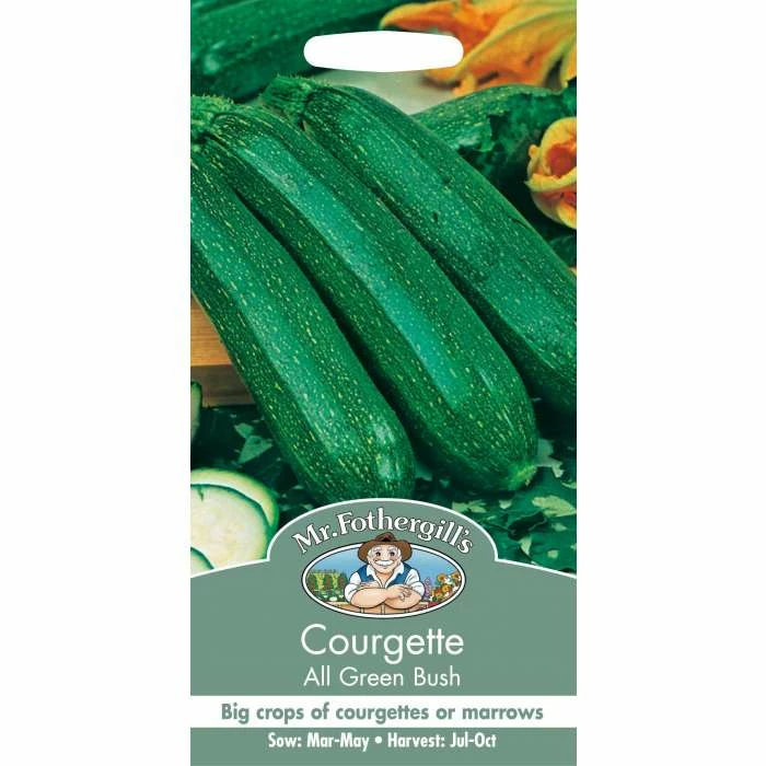 Courgette 'All Green Bush' Seeds | Cucurbita Pepo | By Mr Fothergills - Image 2